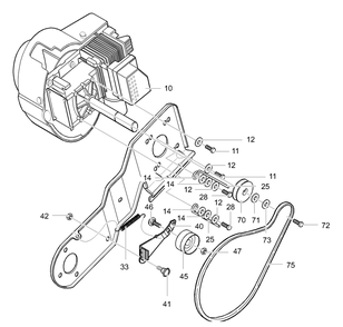 Engine Assembly Diagram and Parts List for 620301X4NA 2002 Briggs and Stratton Snow Blower
